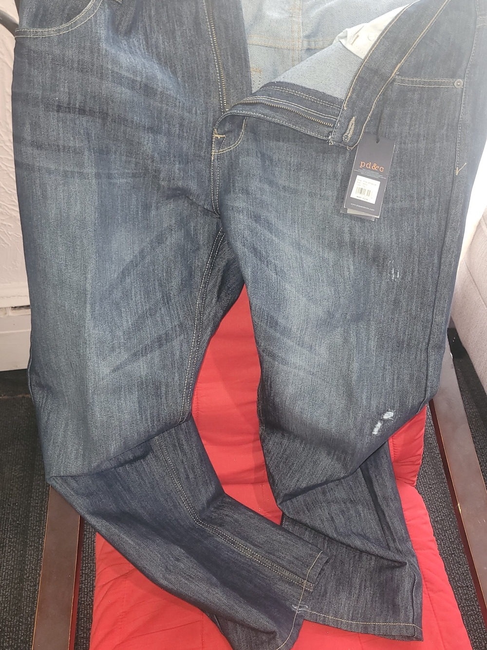 Men's Dark Blue Denim Jeans by pd& c